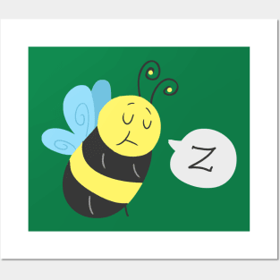 Sleepy Bee Posters and Art